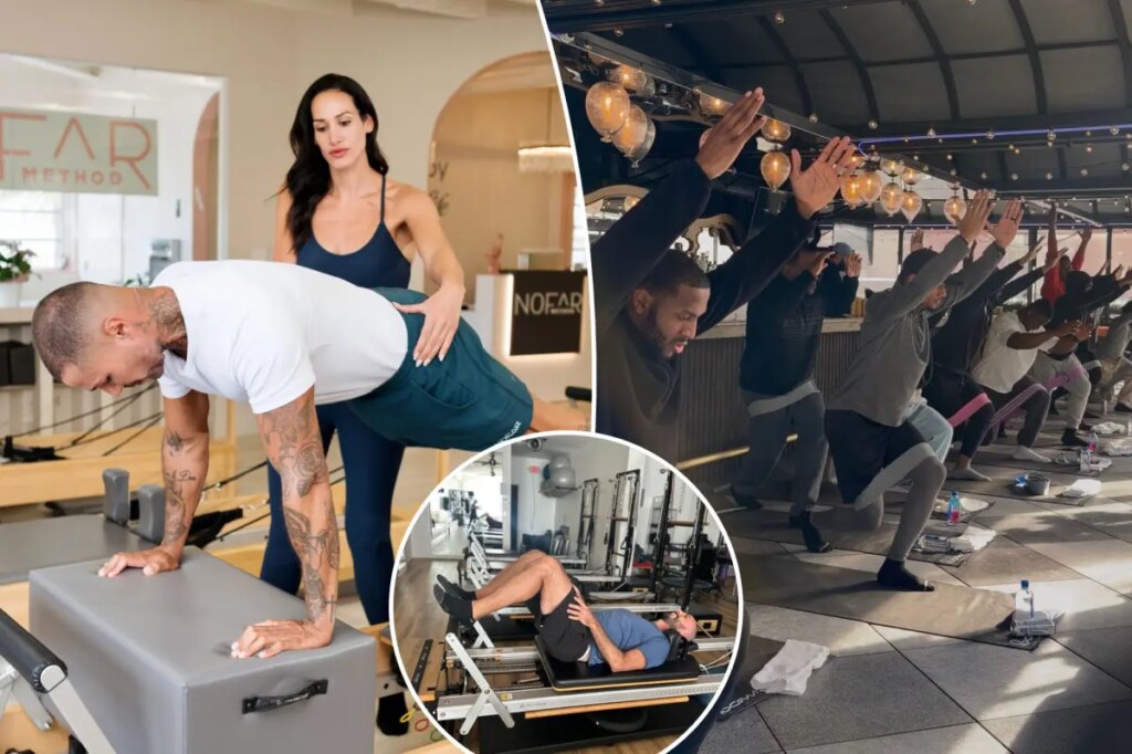 Guys are joining men-only Pilates classes — but those thinking it’s an easy workout ‘get humbled really quickly’
