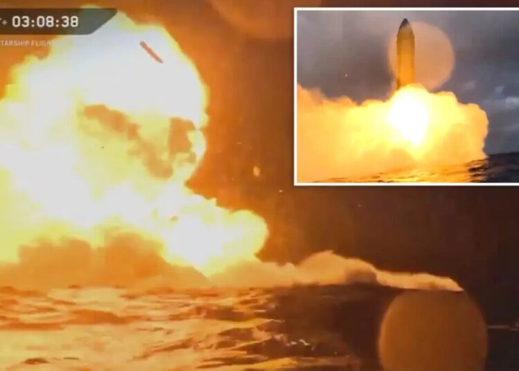 SpaceX Starship splashes down in spectacular fireball after cutting short orbital flight around Earth