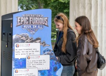 Secretive group’s latest anti-Trump artwork placed in D.C. — and Greenland