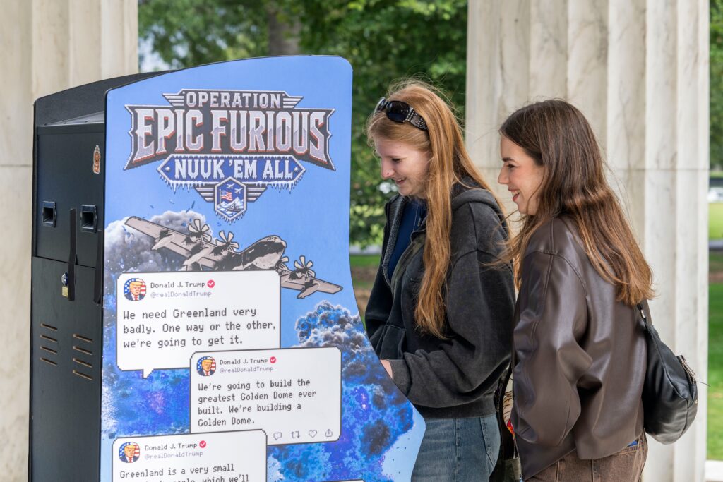 Secretive group’s latest anti-Trump artwork placed in D.C. — and Greenland