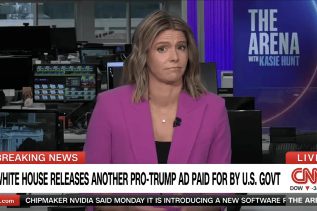 ‘I mean, c’mon!’ Kasie Hunt slams Trump White House’s defense of taxpayer-funded ad