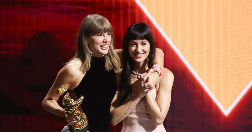 Taylor Swift passes Beyoncé in number of MTV Video Music Awards, debuts starry ‘Patient Zero’ video