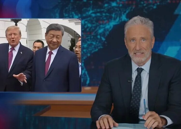 Late Night Doesn’t Buy That Xi Was Impressed by Trump’s Helipad