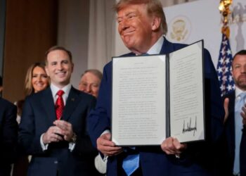 Rambling Trump blows up his own AI security brag — only seconds after making it