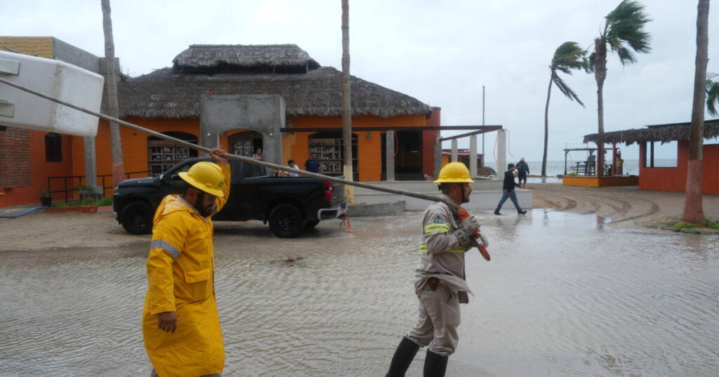 Hurricane Polo makes landfall in Baja California, flooding coastal communities and toppling trees