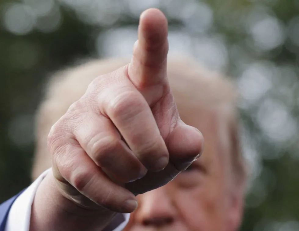 ‘The worst!’ Trump silences CNN for calling him out at bizarre outdoor press conference