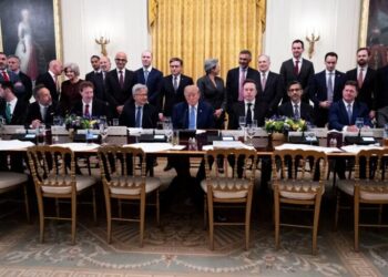 How Seating at Trump’s A.I. Luncheon Reveals Who Has the President’s Ear