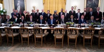 How Seating at Trump’s A.I. Luncheon Reveals Who Has the President’s Ear