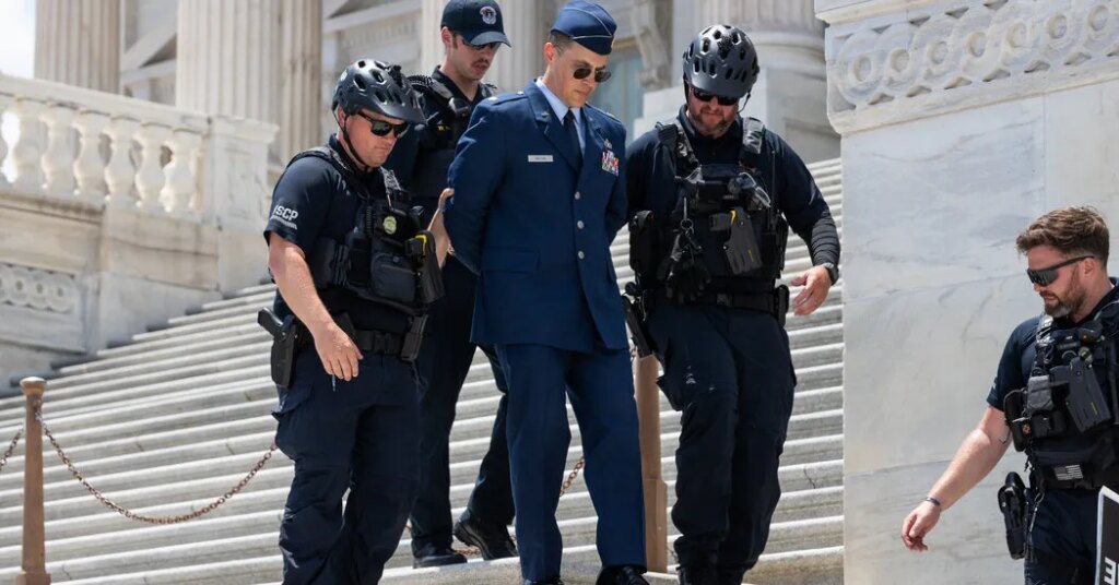 Air Force Major Recommended for General Court-Martial After Protesting Trump
