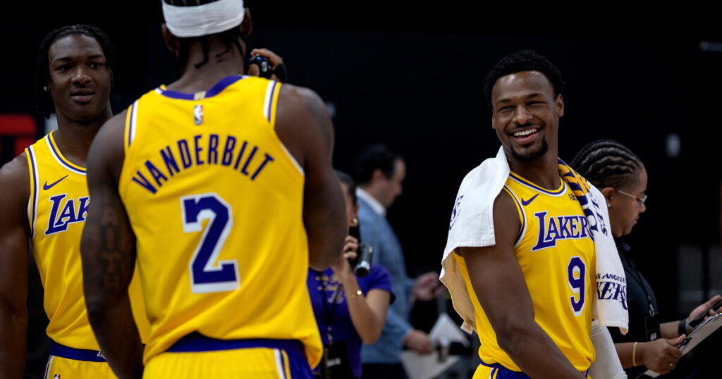 ‘This is a meritocracy’: Lakers open training camp with mandate of competition