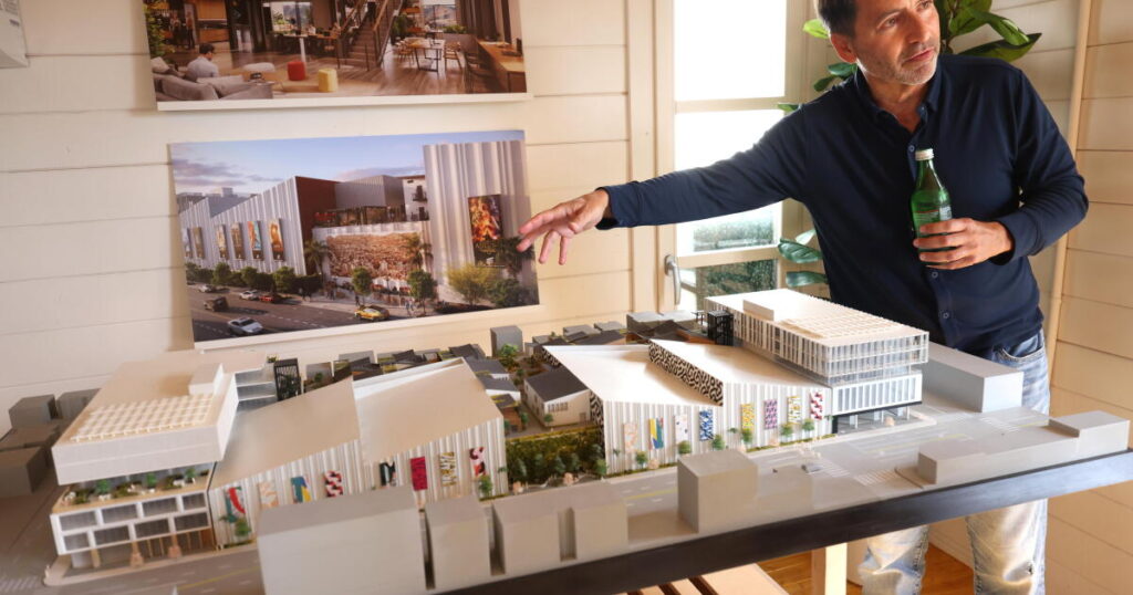 A $450-million Hollywood studio stacks soundstages, parking and bungalows in the sky