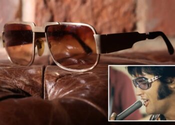 Elvis Presley’s iconic sunglasses hitting auction block — and could sell for over $26K