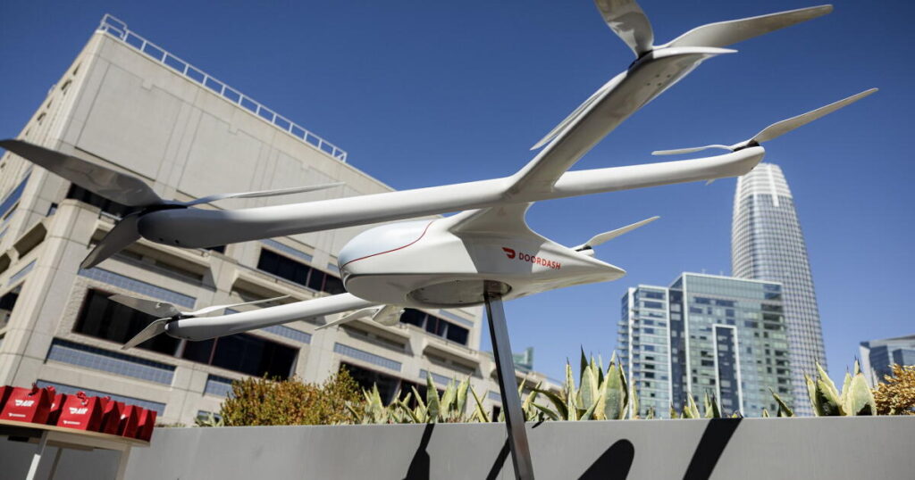 DoorDash will test food-delivery drones in California with Chipotle and Popeyes