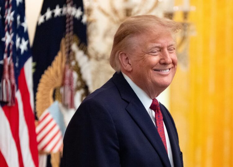 Trump says ‘only Hispanic’ could survive fall at ballroom site