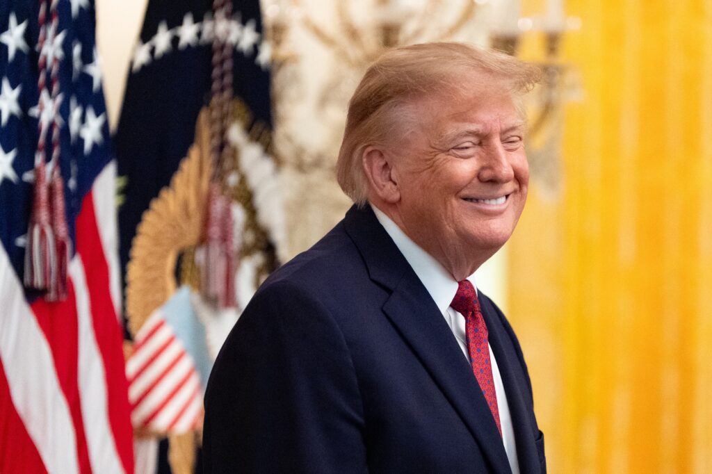 Trump says ‘only Hispanic’ could survive fall at ballroom site