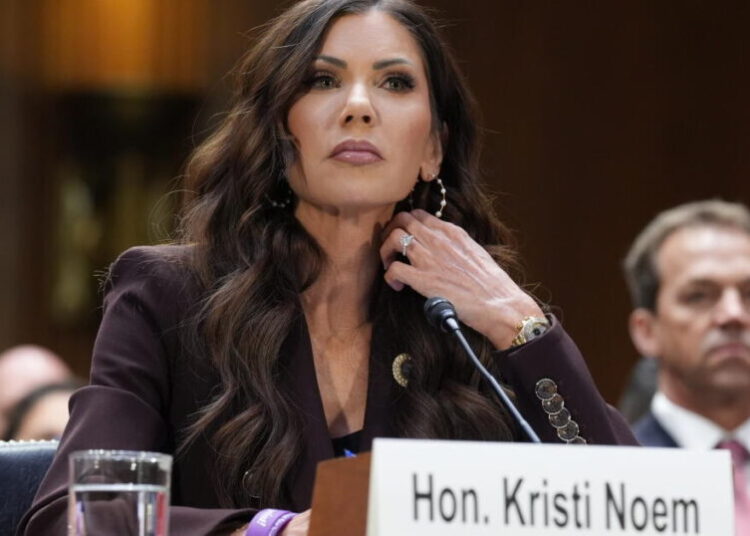 Former Homeland Security Secretary Kristi Noem files for divorce from her husband of 34 years
