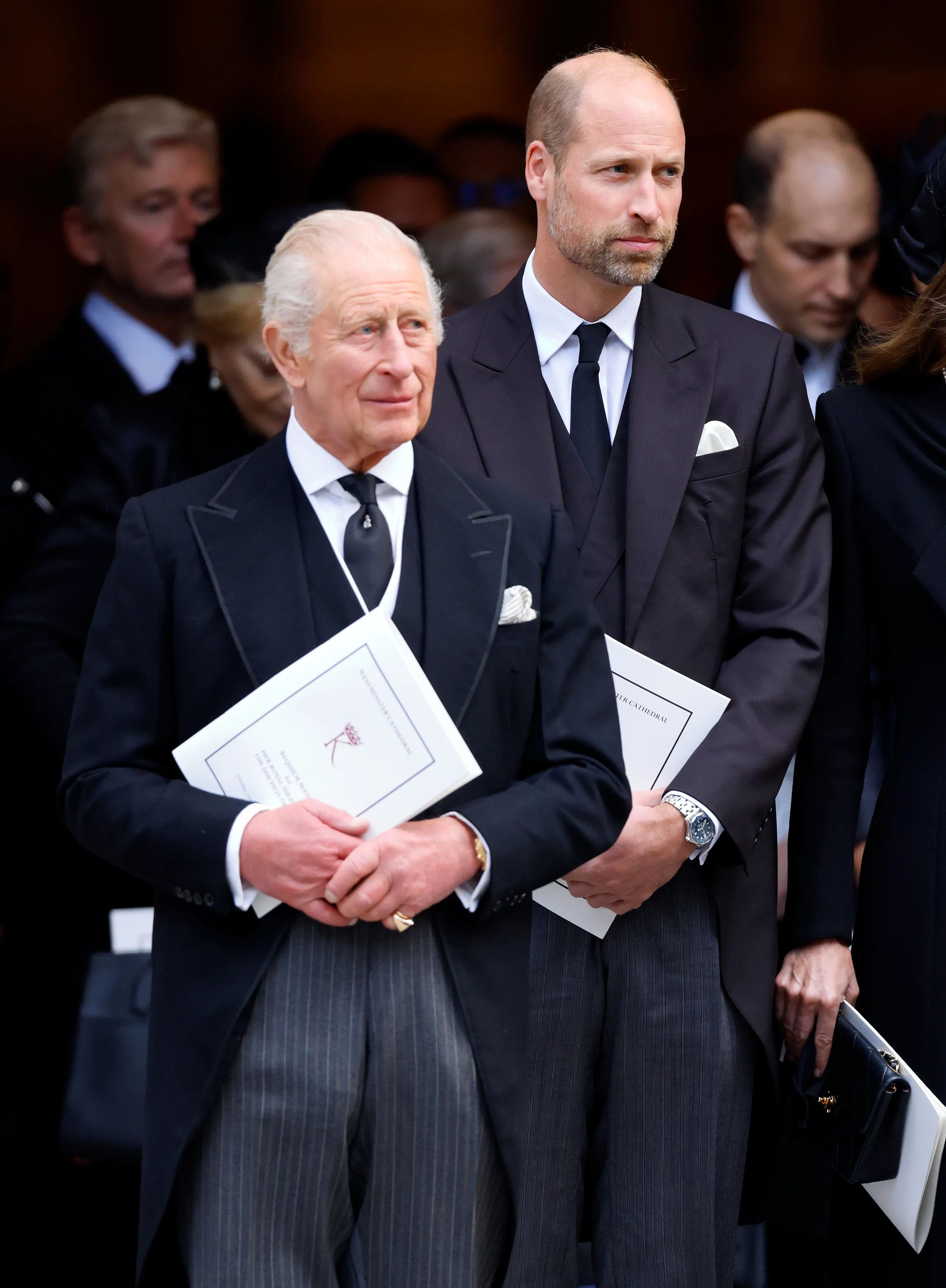 King Charles III and Prince William attend Katharine, Duchess of Kent's Requiem Mass service.