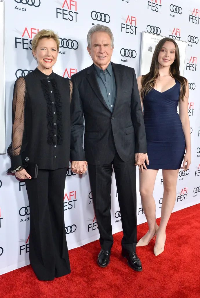 Annette Bening, Warren Beatty, and Ella Beatty at AFI Fest 2016.