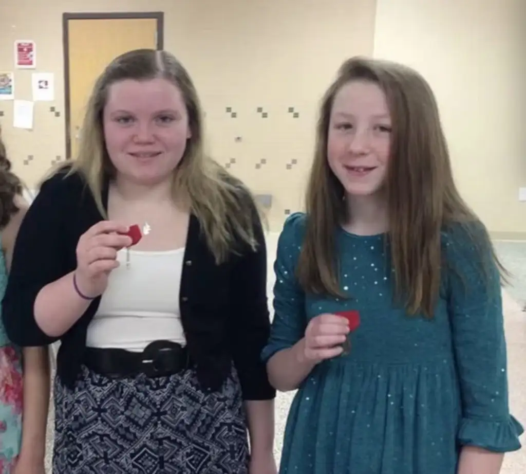 Libby German, left, and Abby Williams, right, were found in February 2017 with their throats slit after vanishing on a hike.