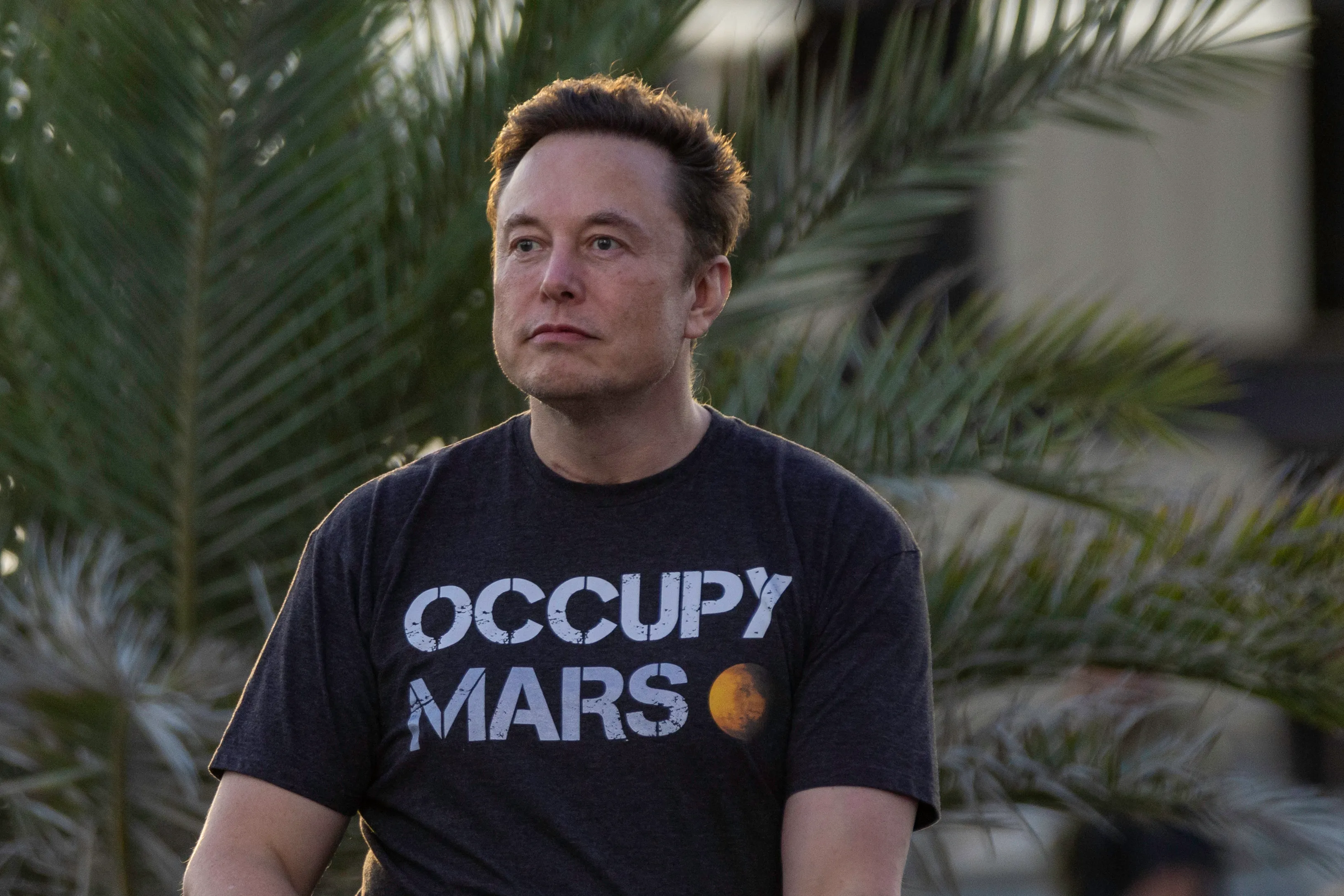 Elon Musk wearing an 