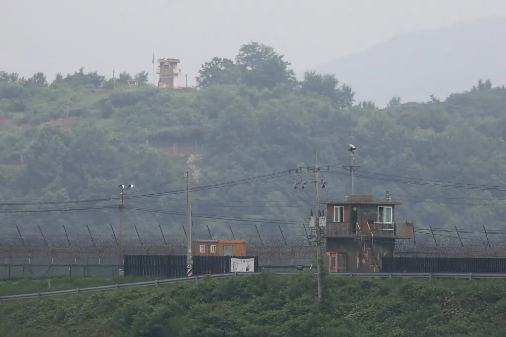 hree South Korean military officers were hospitalized after an unexplained explosion inside the DMZ during an operation near the border.