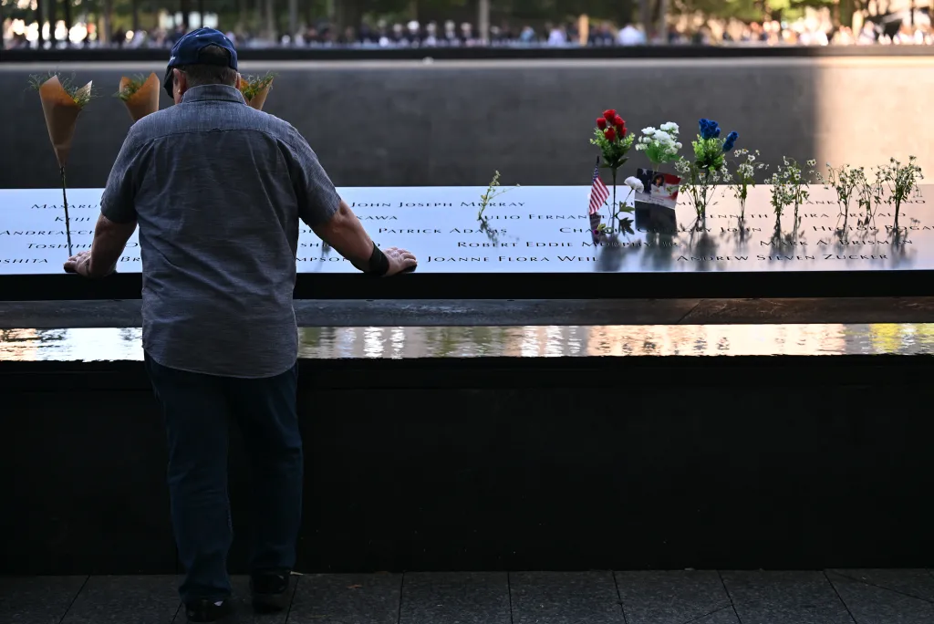 The National September 11 Memorial & Museum marks the 24th anniversary of the terror attacks on Thursday, Sept. 11, 2025, at the Memorial plaza in lower Manhattan.