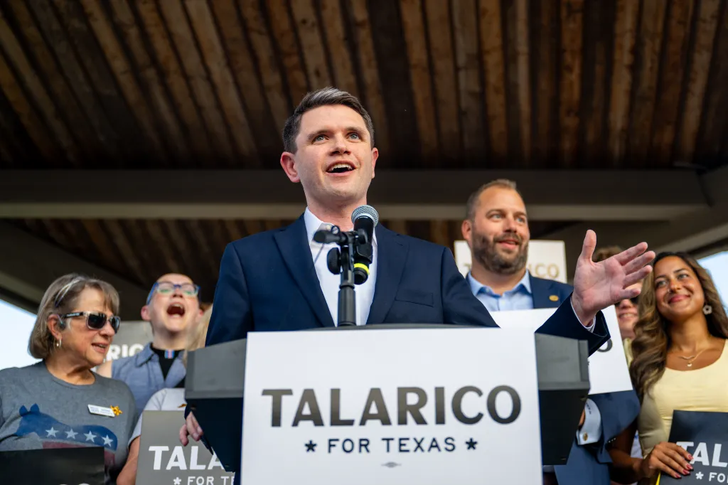 Democratic Texas State Rep. James Talarico is in a tight race against Texas Attorney General Ken Paxton for Texas' Senate race.