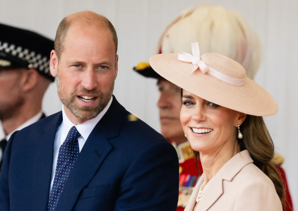 Prince William and Princess Catherine on the Royal Dais in Windsor, England.