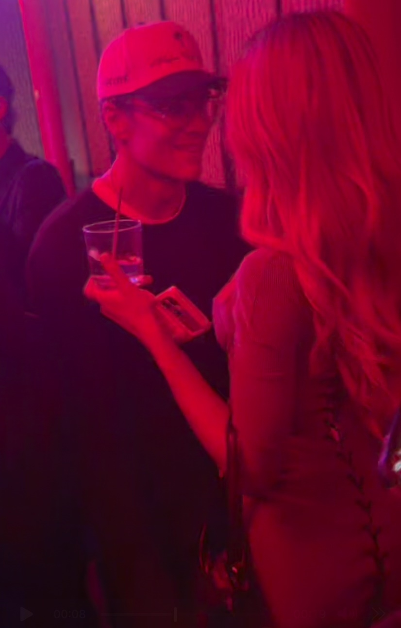 Tom Brady and Alix Earle at a Super Bowl after-party.