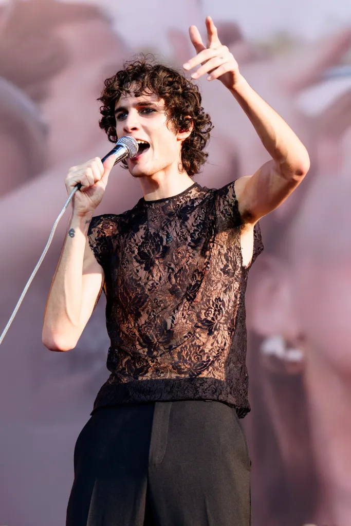 Sombr performs at Lollapalooza Festival.