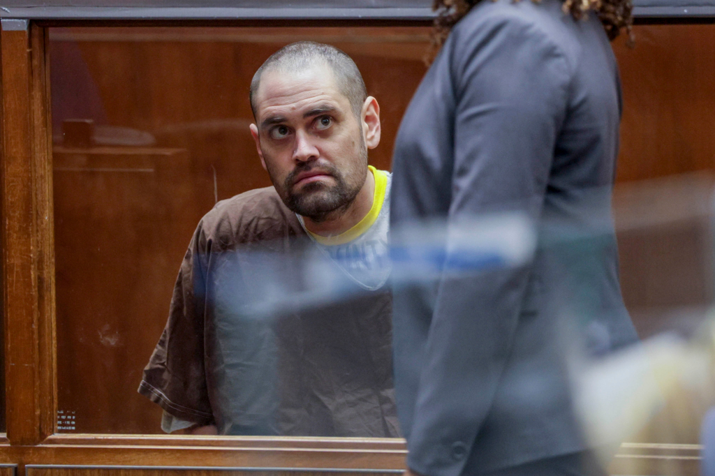 Nick Reiner appears in court during his arraignment.