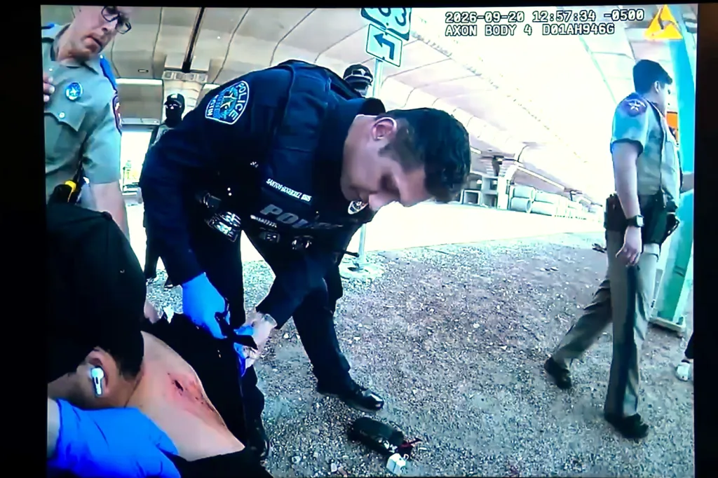 Garces Perez was released from the hospital and arrived at an ICE detention facility just hours later, where he slept on a bed.