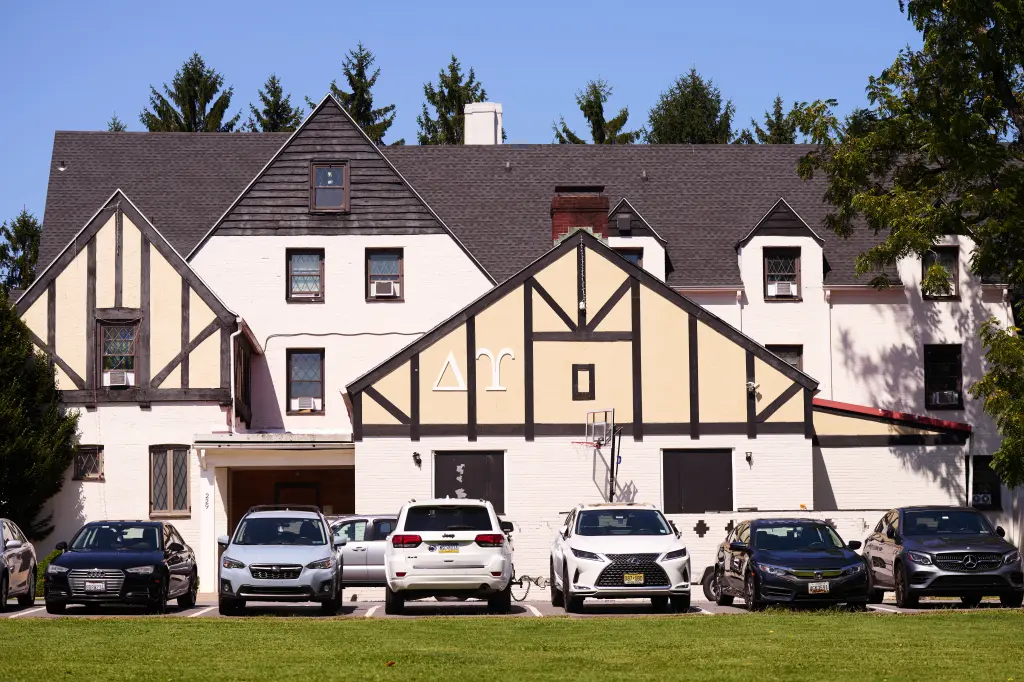 The Delta Upsilon fraternity house near Penn State University.