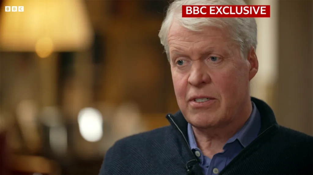 Charles Spencer in a BBC Exclusive interview.