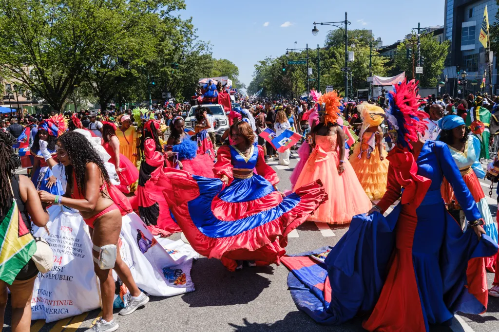 The 2026 West Indian Day Parade marches along Eastern Parkway in Crown Heights, Brooklyn, on Monday, September 7, 2026.