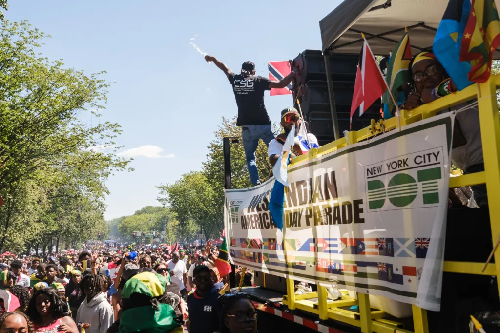 The 2026 West Indian Day Parade marches along Eastern Parkway on Monday, September 7, 2026, in Crown Heights, Brooklyn.