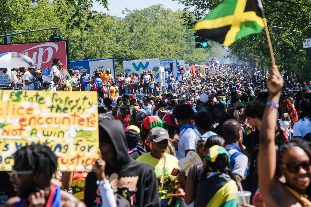 The 2026 West Indian Day Parade marches along Eastern Parkway on Monday, September 7, 2026, in Crown Heights, Brooklyn.