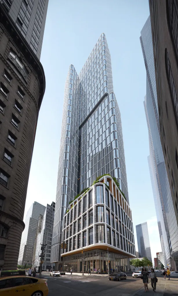 A rendering of 5 World Trade Center which will be fully residential.