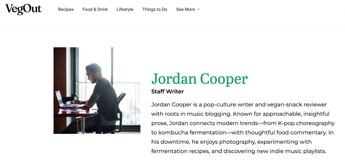 The bio of 