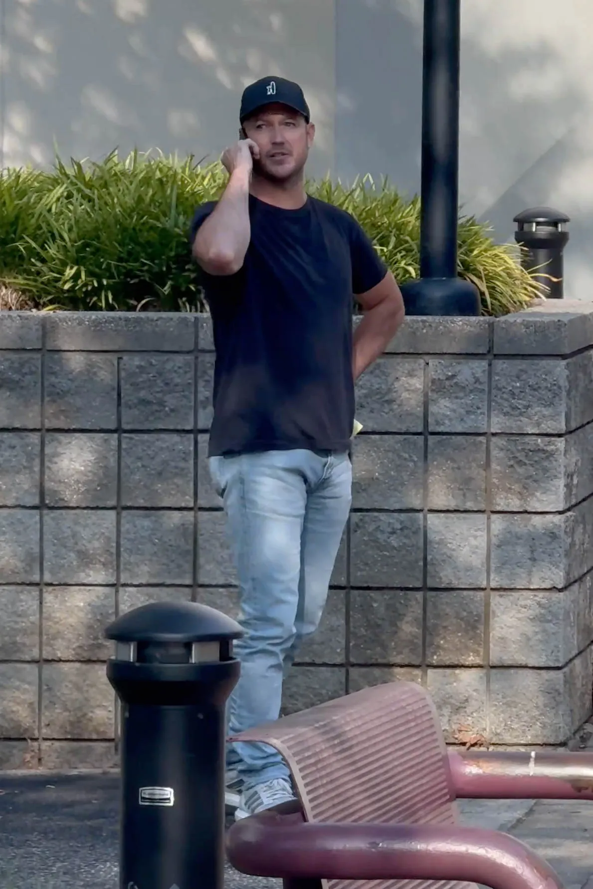 Zach Hickerson leaving jail after being arrested in Greenville, South Carolina.