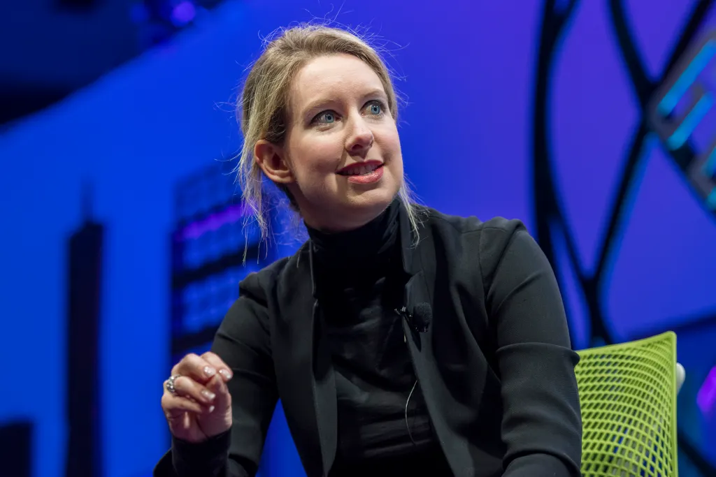 Elizabeth Holmes, founder and CEO of Theranos, speaking at the 2015 Fortune Global Forum.