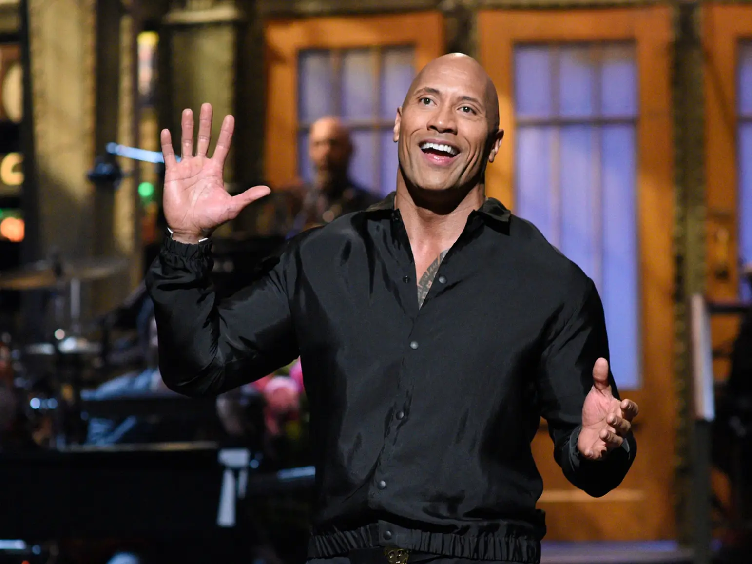 the rock snl 2017