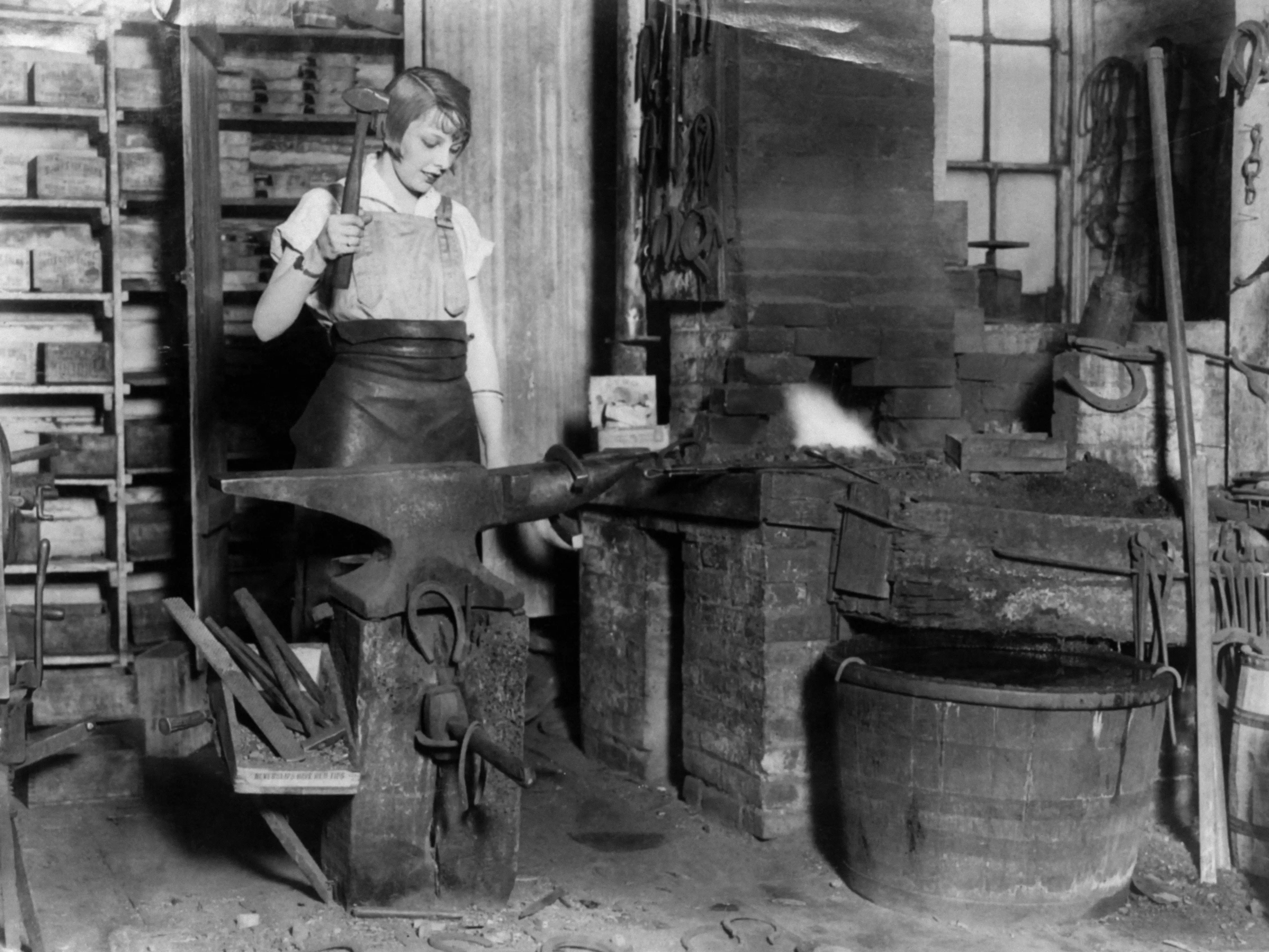 female blacksmith 1920