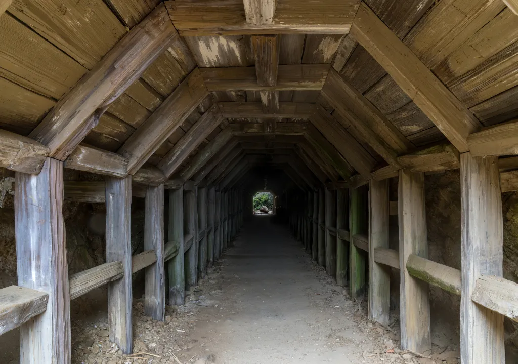 Inside the 60-foot tunnel at Partington Cove Trail in Julia Pfeiffer Burns State Park, California.