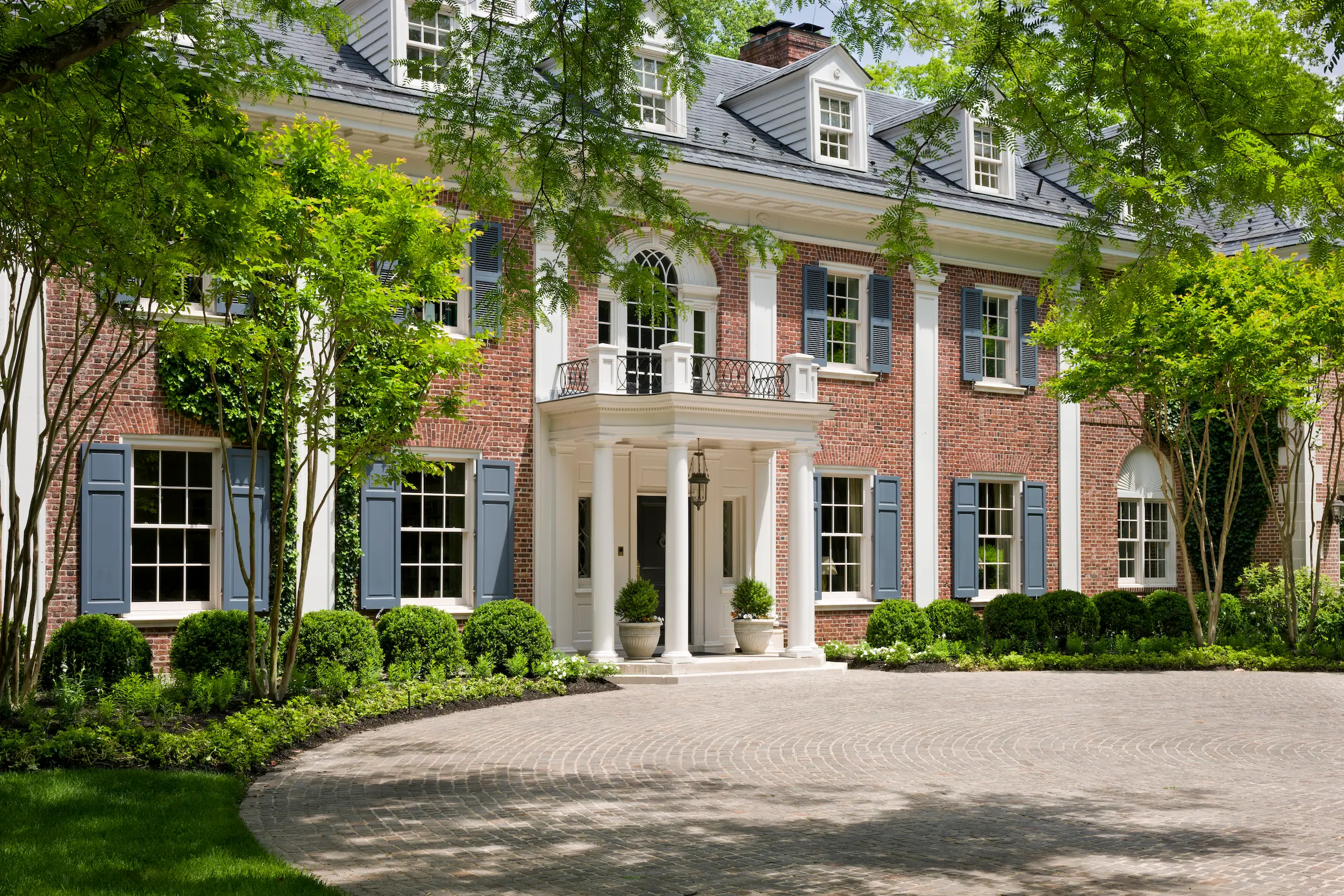 The exterior of the Merrywood mansion.