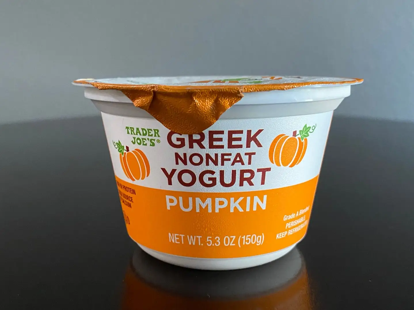 Trader Joe's pumpkin greek yogurt