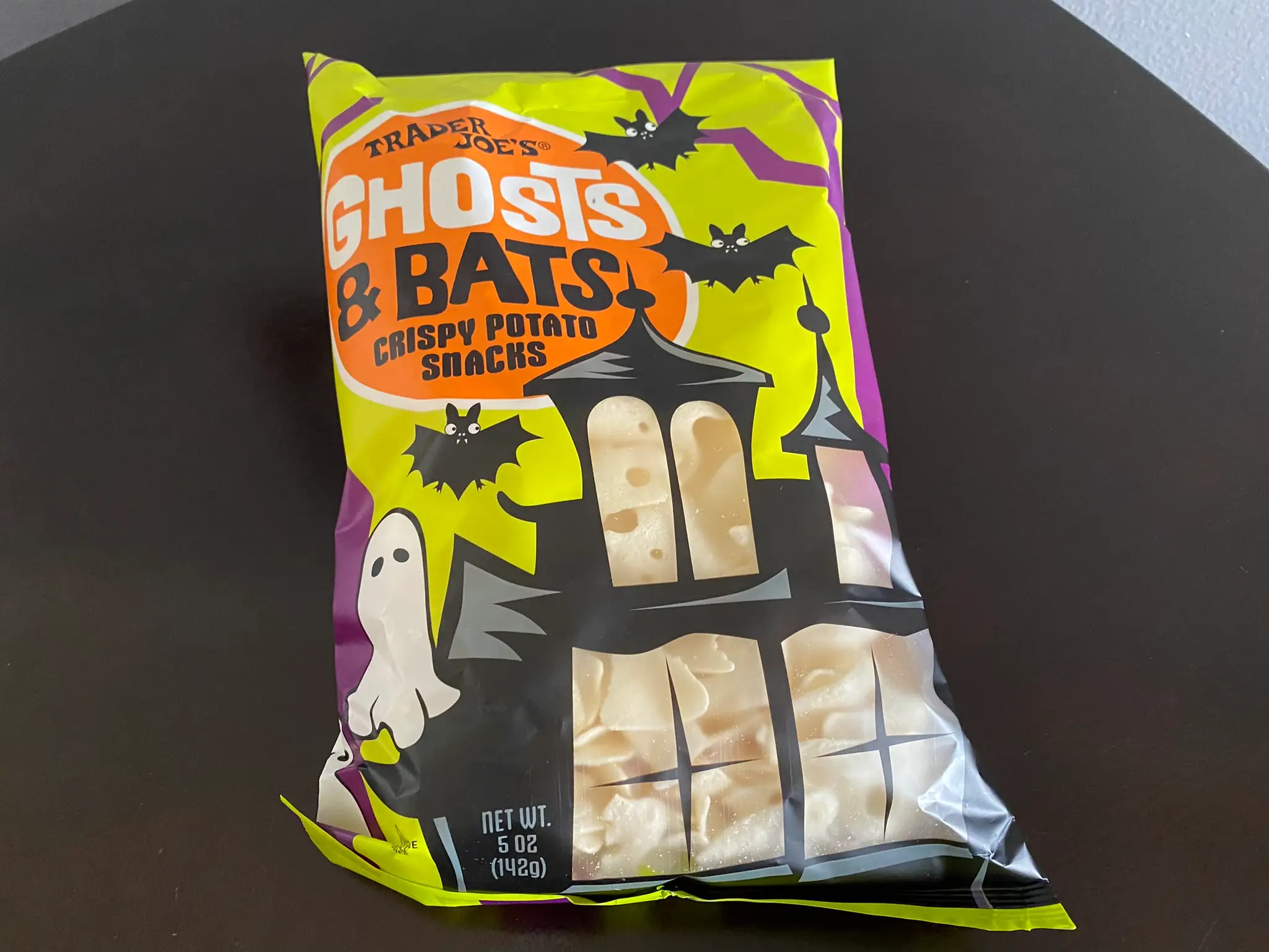 Trader Joe's ghosts and bats crispy potato snacks