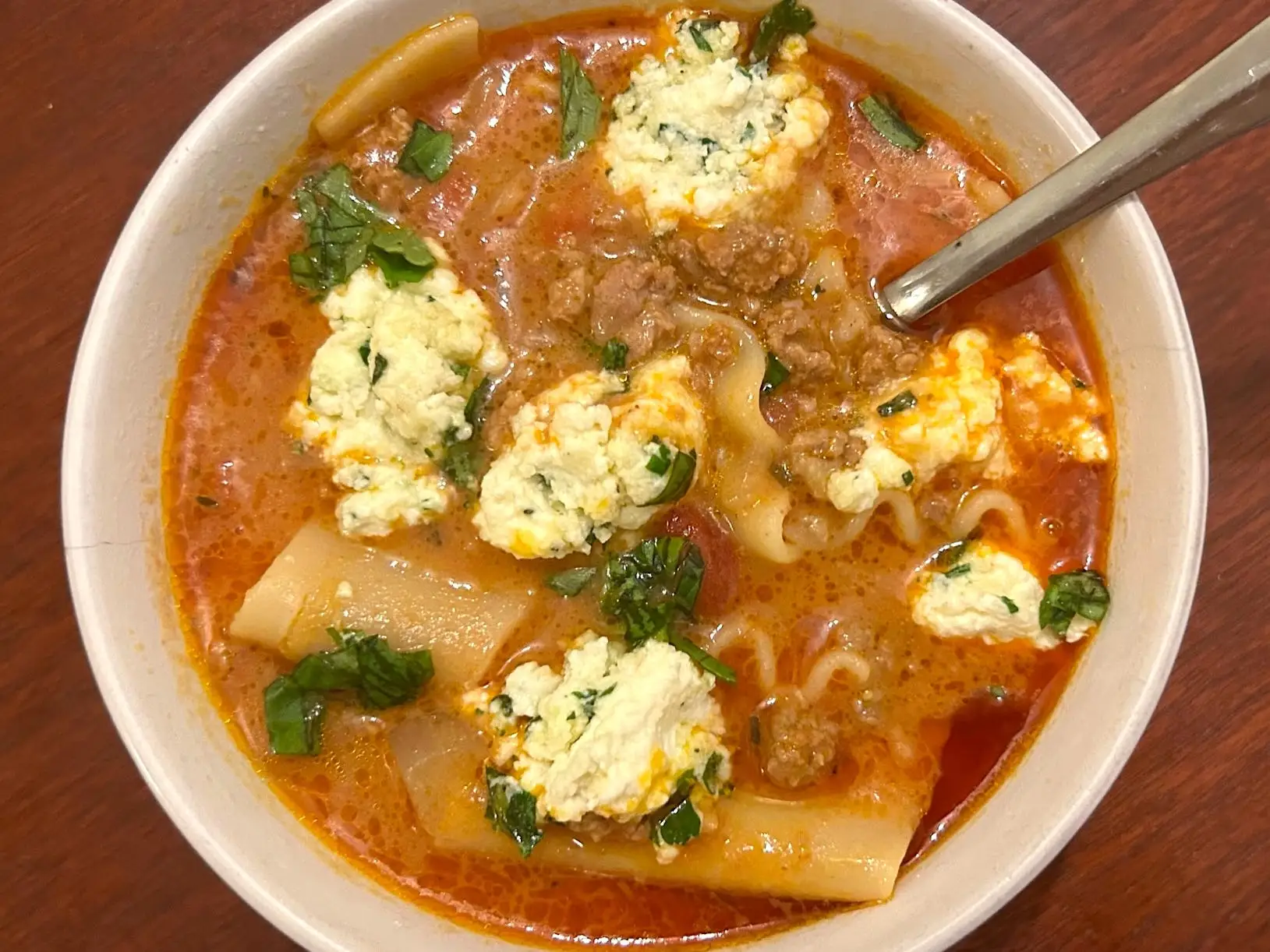 Pioneer Woman's Lasagna Soup