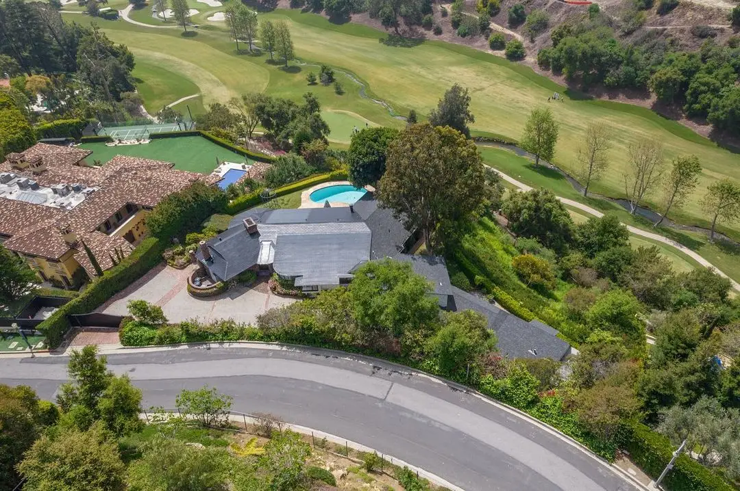 Gene Wilder Bel-Air Home Aerial View