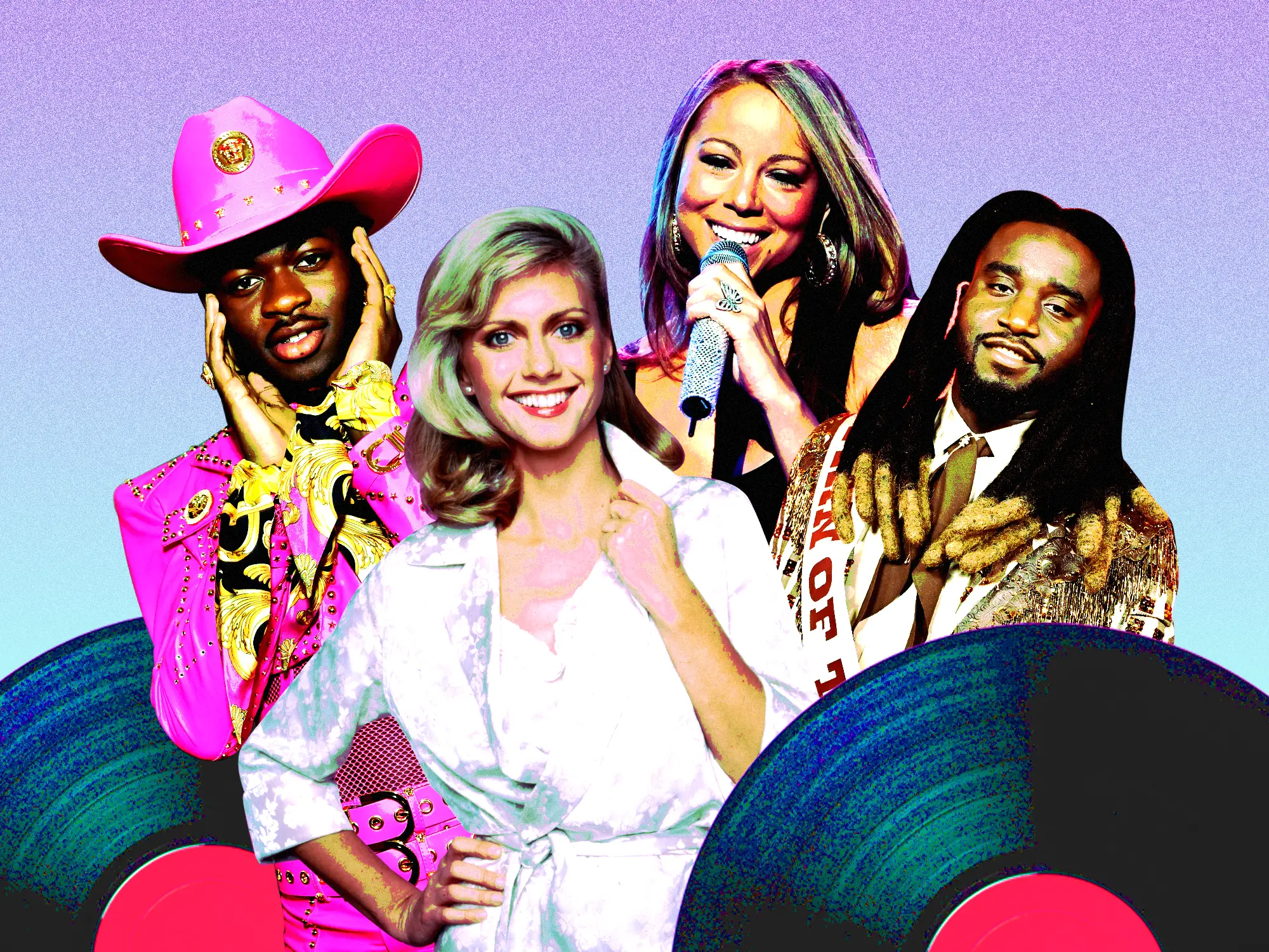 Lil Nas X; Olivia Newton-John; Mariah Carey; Shaboozey
